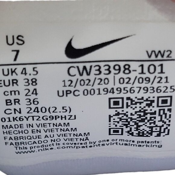 Nike Shoes Womens Size 7 White Air Max Bella Training Sneakers CW3398 101 - Picture 9 of 11